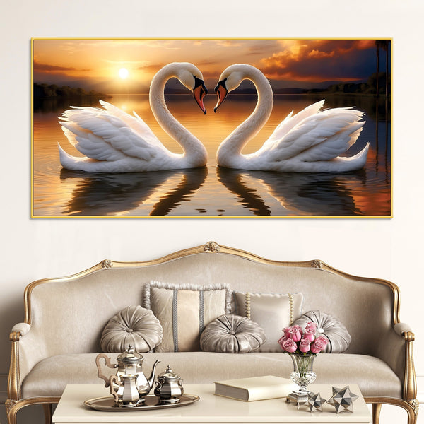 Large Size Painting of Swan