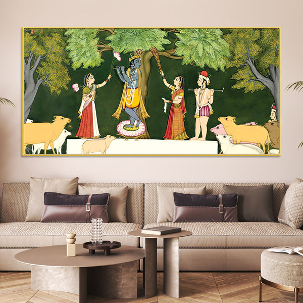 Pichwai Horizontal Rectangle Painting
