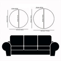 Luxurious Golden Marble Texture Art Semi Circle Frames Set Of 2
