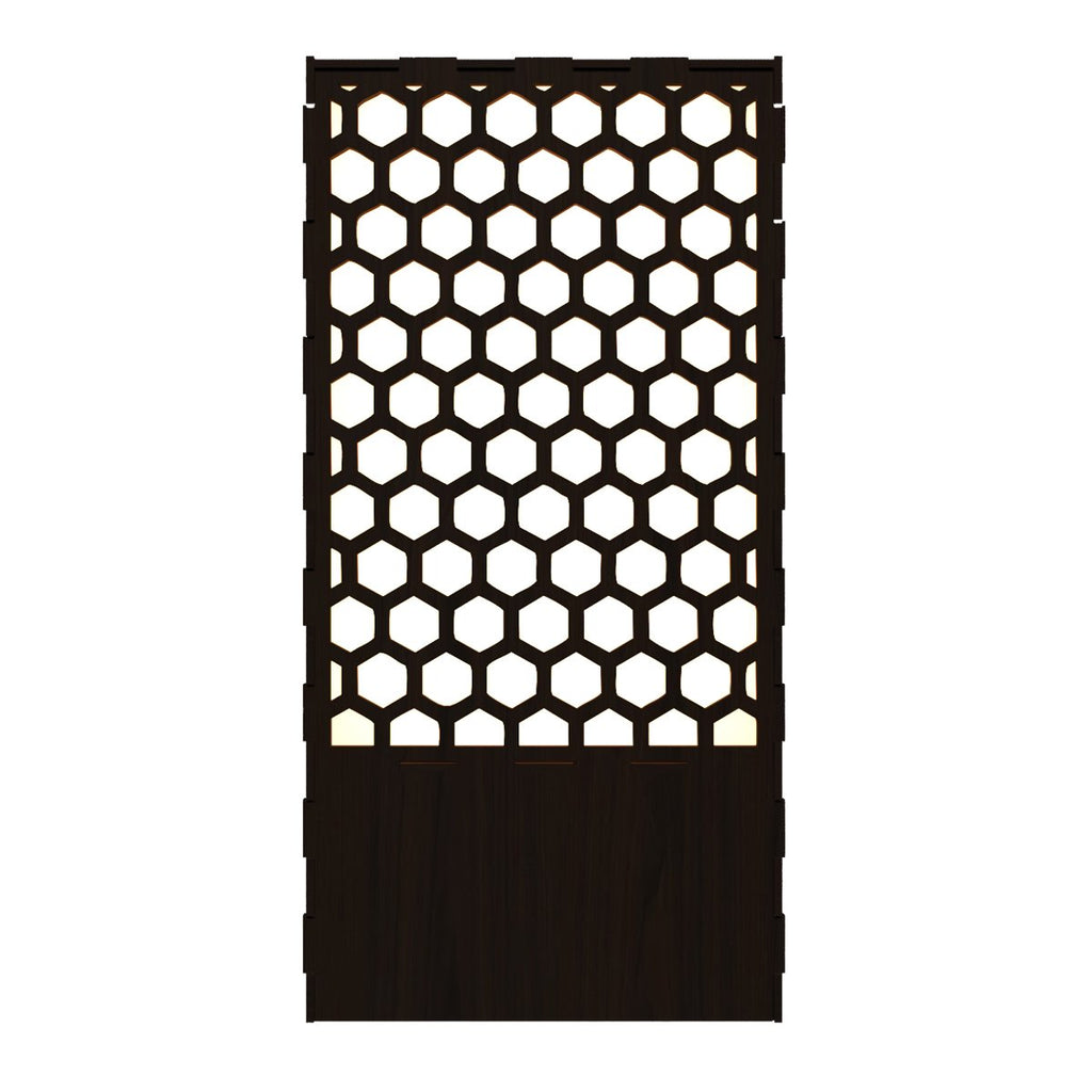 Beautiful Modern Look Wooden Night Light Honey Comb Pattern Table Lamp For Home Decor | Living Room