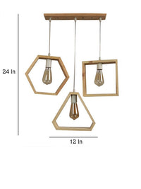 Geometrical Shape Design Hanging Light Modern Look Ceiling Lamp For Home Decoration, Living Room