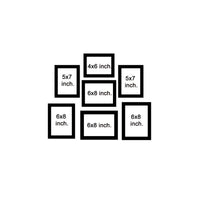 Classic Photo Frame Wall Hanging Set of Seven