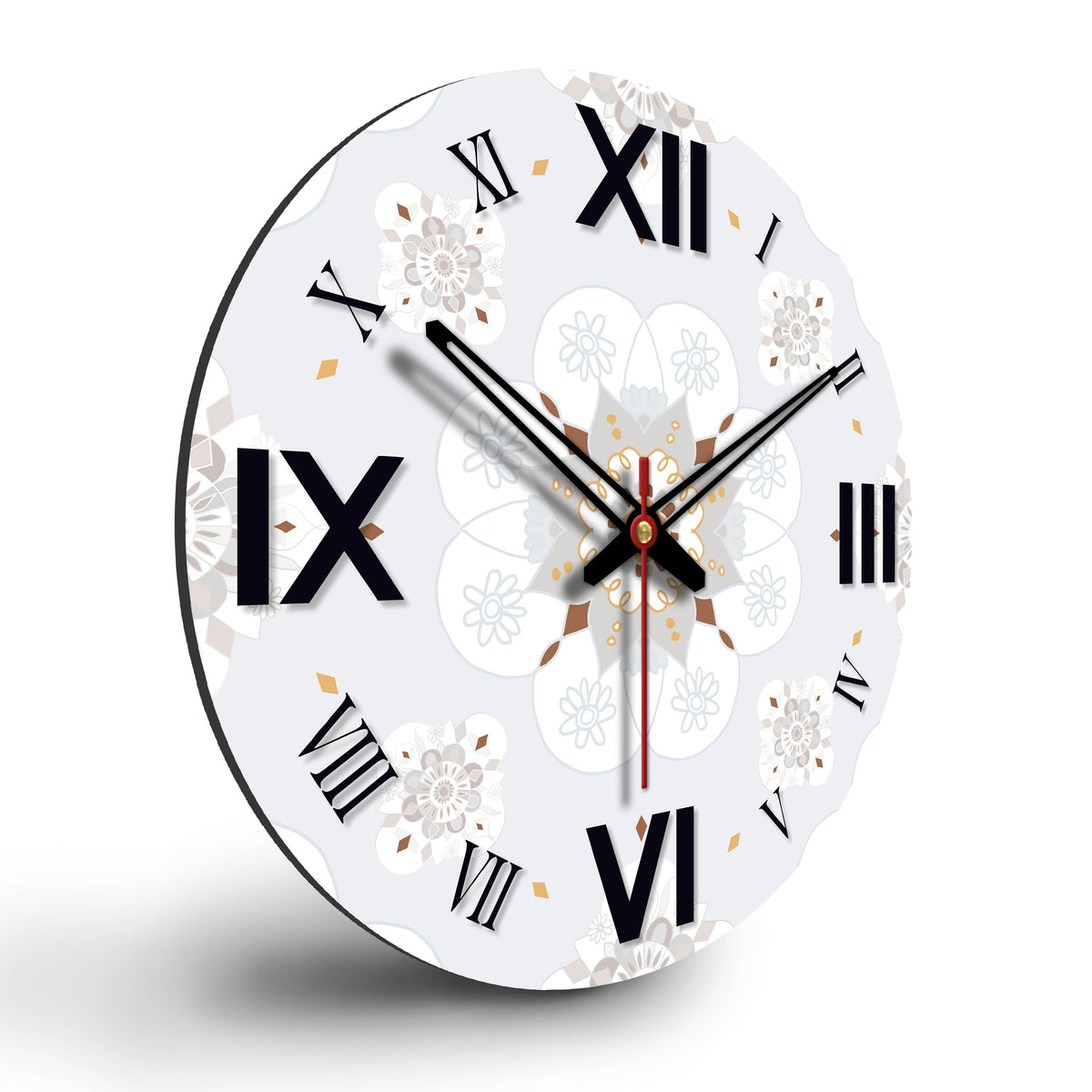 Decorative Pattern Wooden Wall Clock