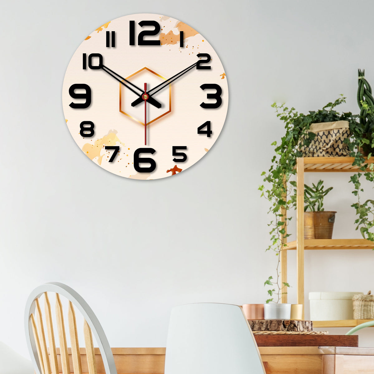 Elegant Design Wooden Wall Clock