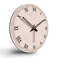 Geometric Shape Wooden Wall Clock For Living Room