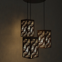 Hanging Ceiling Light Wooden Modern Lamp For Home Decoration, Living Room