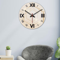 Layers of Hexagon Wooden Wall Clock