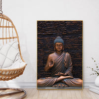 Lord Buddha Floating Canvas Wall Painting
