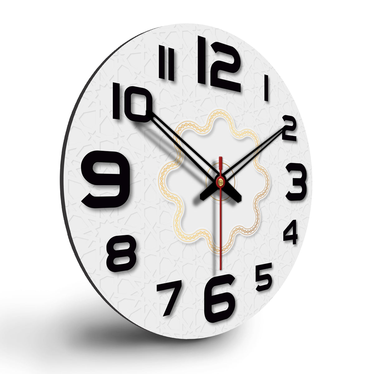 Luxurious Design Printed Wooden Wall Clock