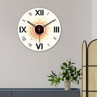 Mandala Pattern Design Wooden Wall Clock