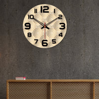 Mandala Pattern Printed Wooden Wall Clock