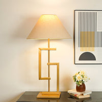 Metal Night Lamp Golden Finish Table Light For Home Decor | Living Room