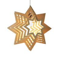 Modern Design Star Shape Wooden Ceiling Lamp For Home Decoration, Living Room