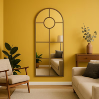 Modern Arched Window Wall Mirrorr | Large Frame Mirror (3 piece)