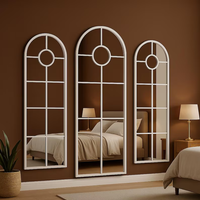 Modern Arched Window Wall Mirrorr | Large Frame Mirror (3 piece)