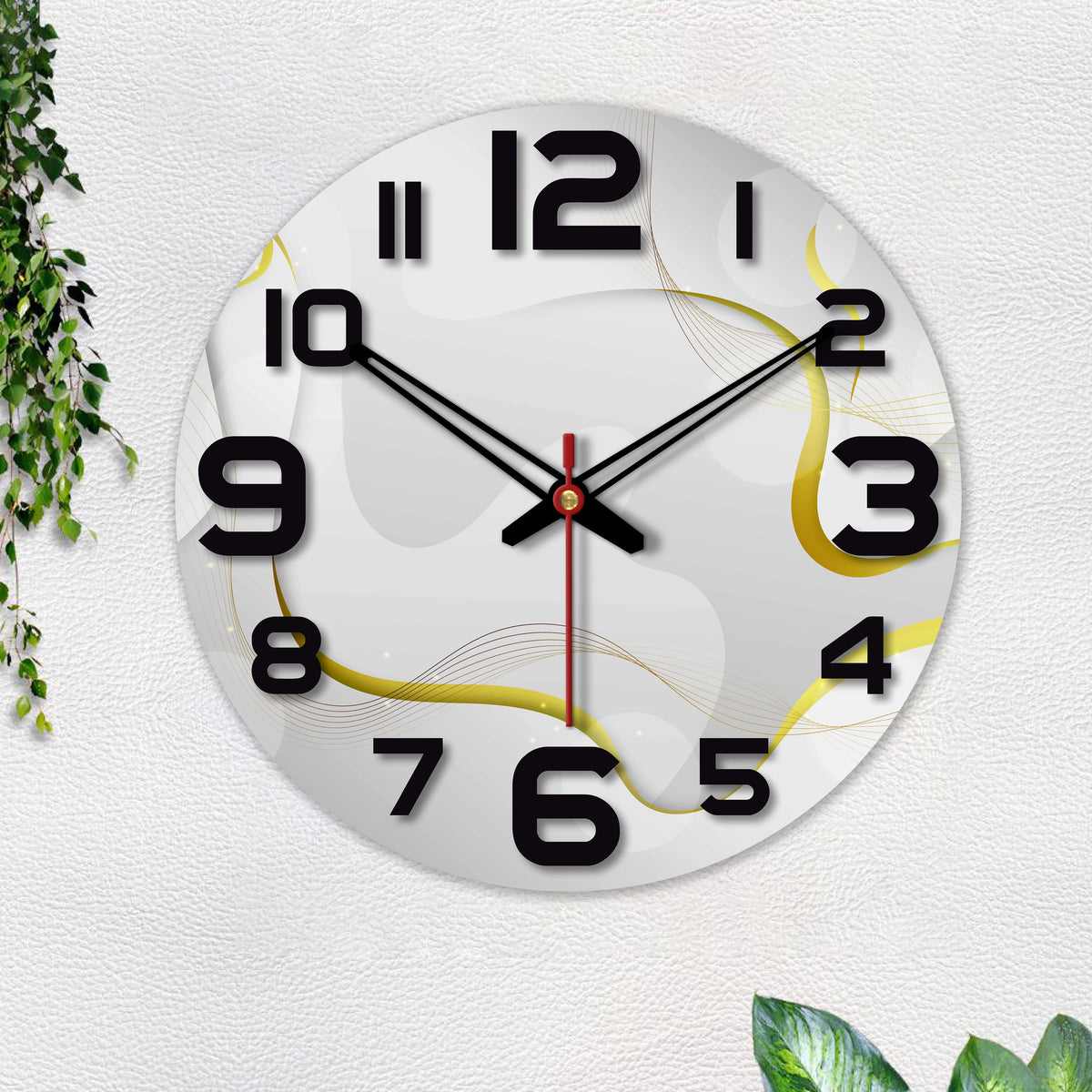 Modern Design Wooden Wall Clock