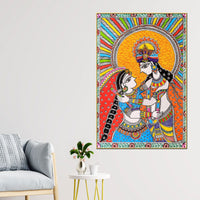 Devotion Radha Krishna Canvas Painting
