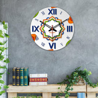 Patriotic Design Wooden Wall Clock