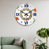 Patriotic Design Wooden Wall Clock
