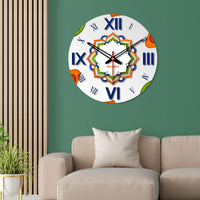 Patriotic Design Wooden Wall Clock