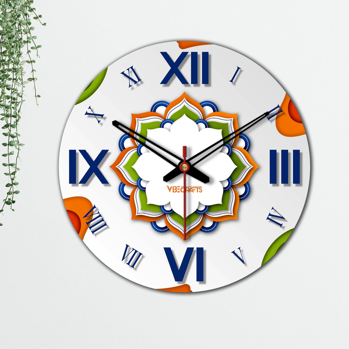 Patriotic Design Wooden Wall Clock