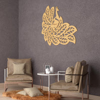 Premium Quality Wooden Wall Hanging of Beautiful Peacock