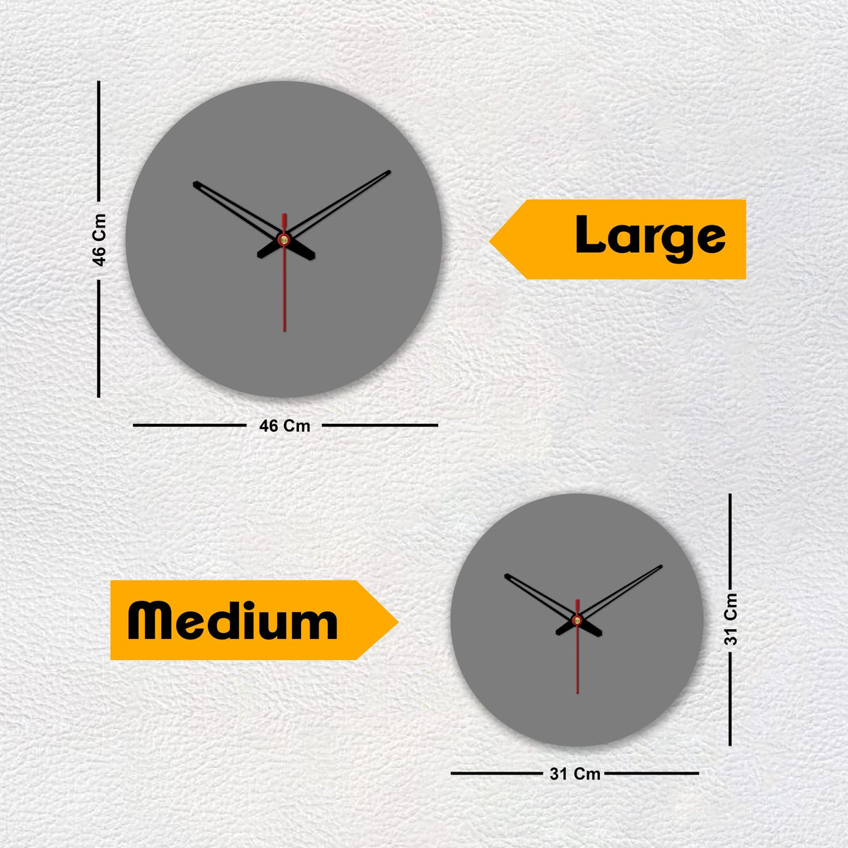 Texture Design Printed Wooden Wall Clock