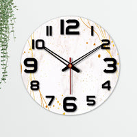 Sprinkle Texture Wooden Wall Clock For Living Room