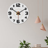 Star Shape Design Wooden Wall Clock For Living Room