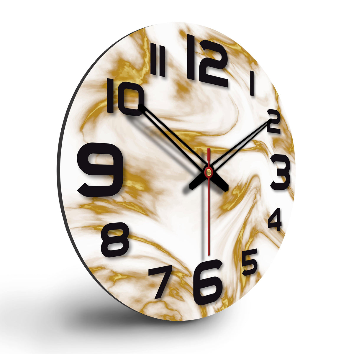 Texture Design Printed Wooden Wall Clock