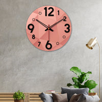 Three D Abstract Shapes Wooden Wall Clock
