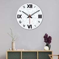 3D Hexagon Printed Wooden Wall Clock For Living Room