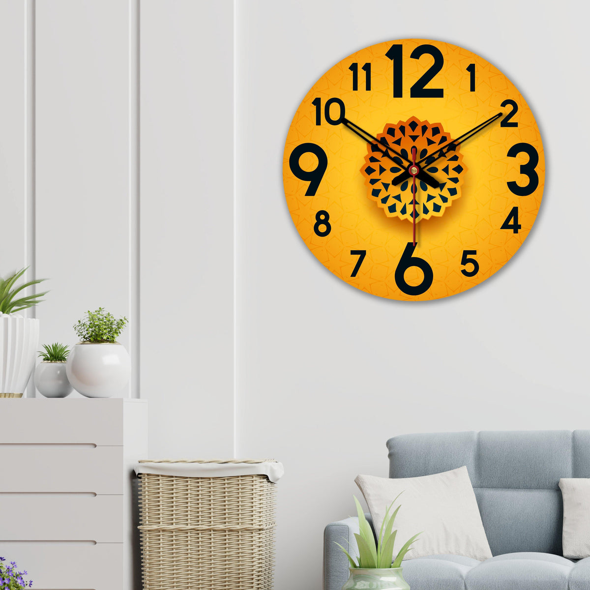 Three Dimensional Design Wooden Wall Clock