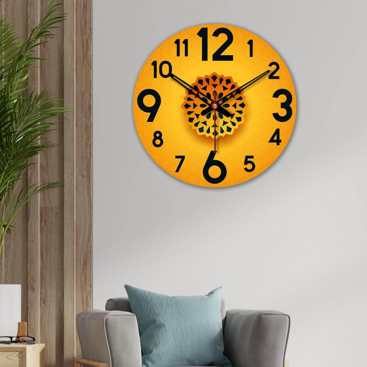 Three Dimensional Design Wooden Wall Clock