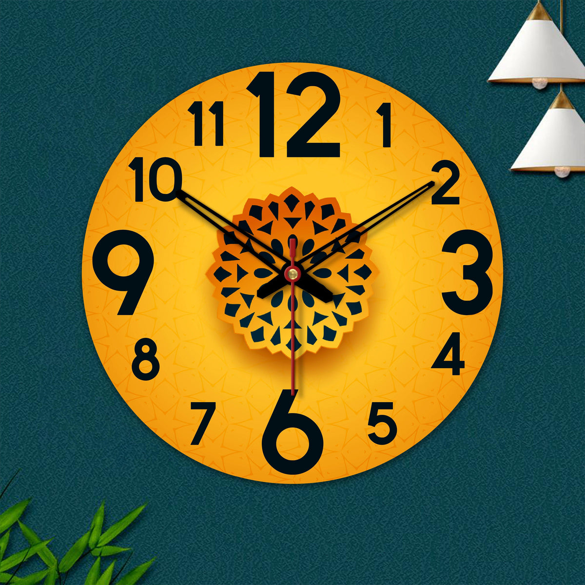 Three Dimensional Design Wooden Wall Clock