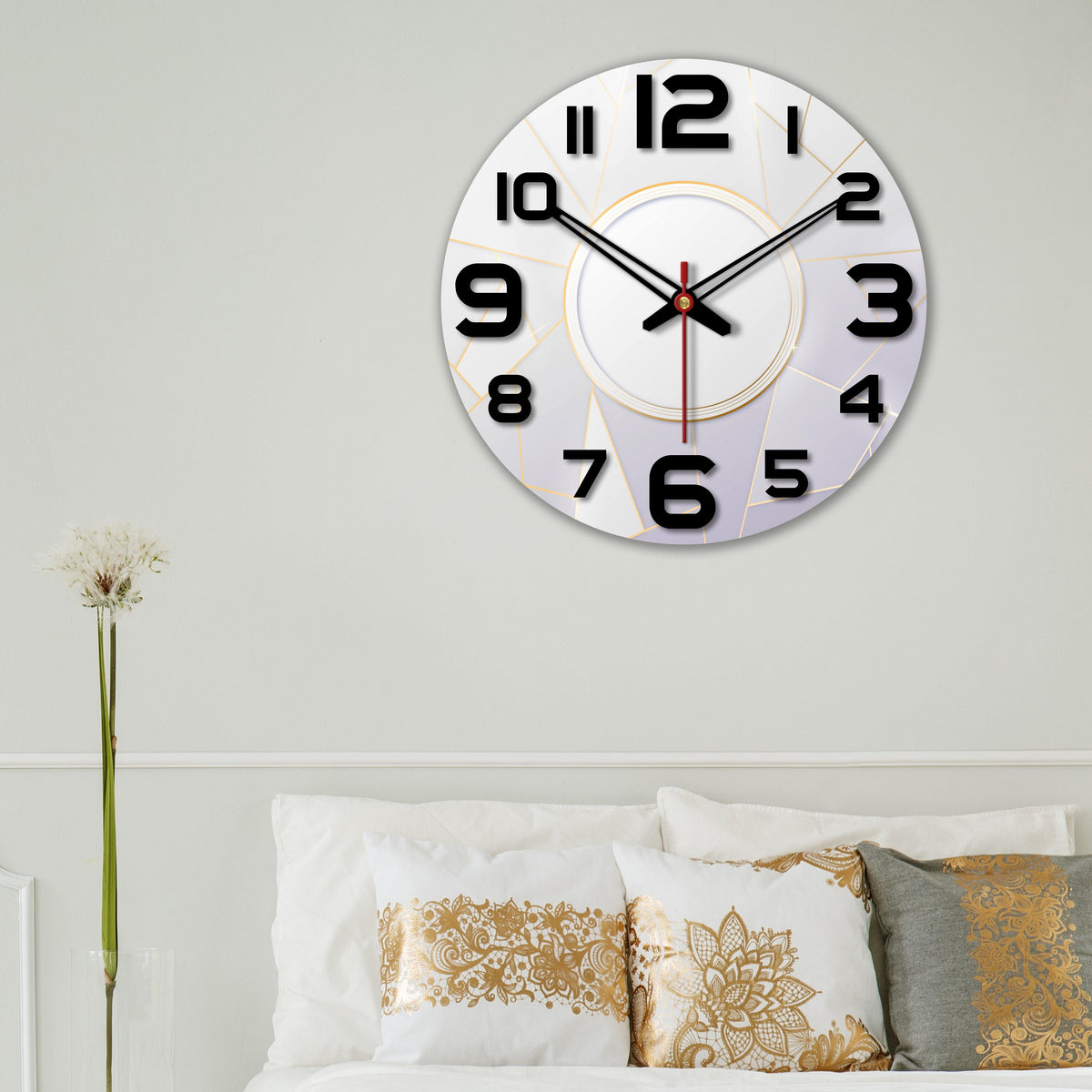 Unique Design Wooden Wall Clock For Living Room