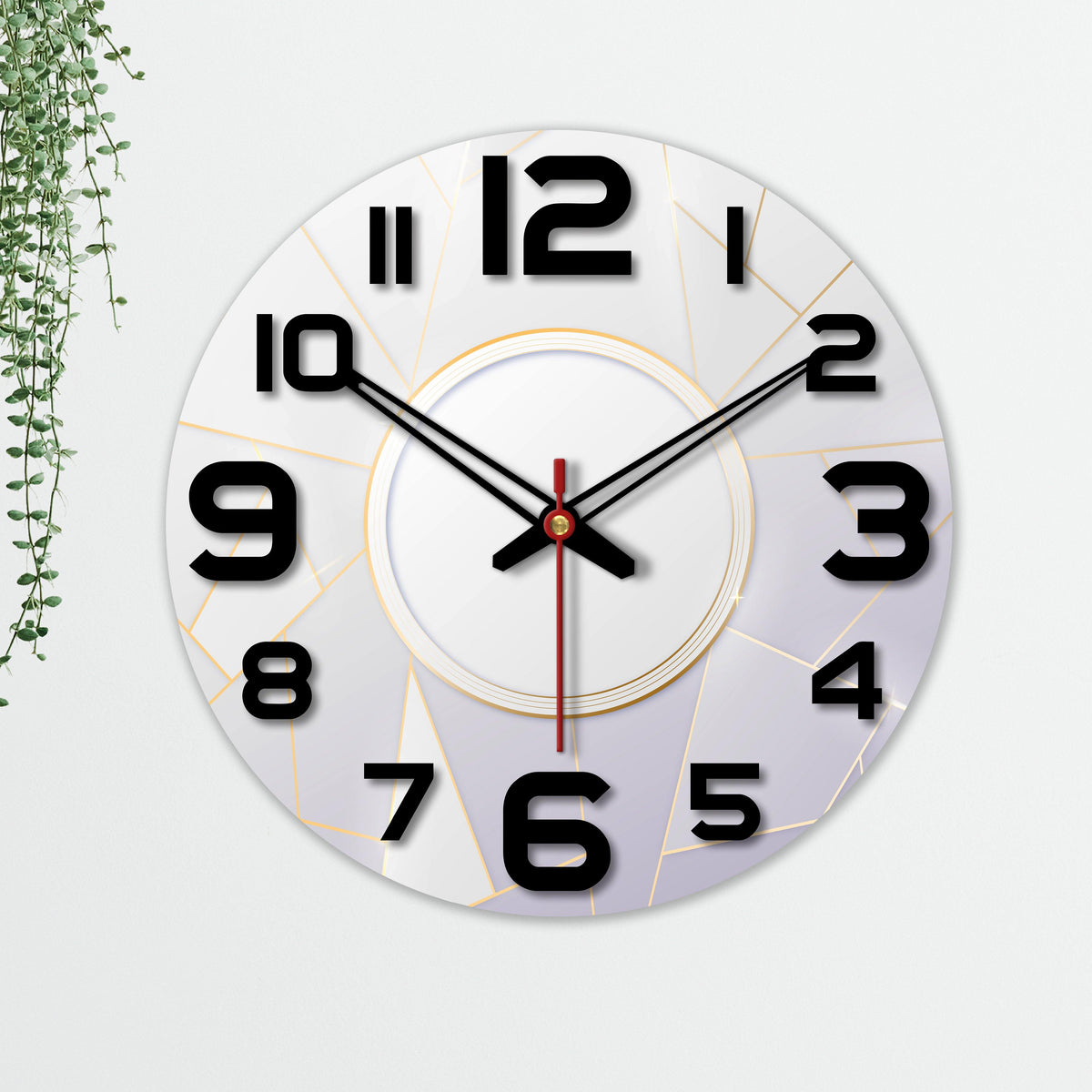 Unique Design Wooden Wall Clock For Living Room