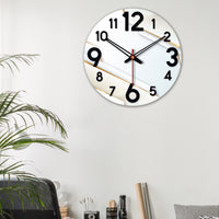 Unique Patterns Wooden Wall Clock For Living Room