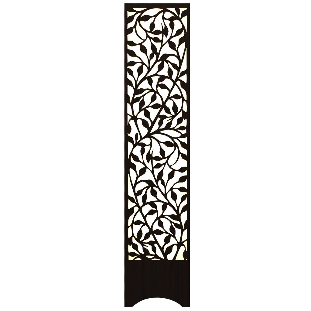 Beautiful Wooden Floor Lamp With Flower Pattern Design For Living Room, Bedroom