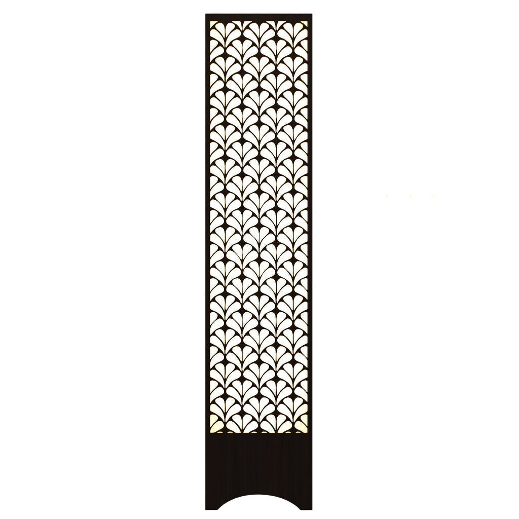 Modern Look Floral Pattern Wooden Floor Lamp For Living Room, Bedroom