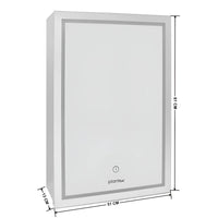 Modern LED Bathroom Mirror with Touch Sensor & Backlit Design