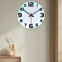 Wavy Design Wooden Wall Clock