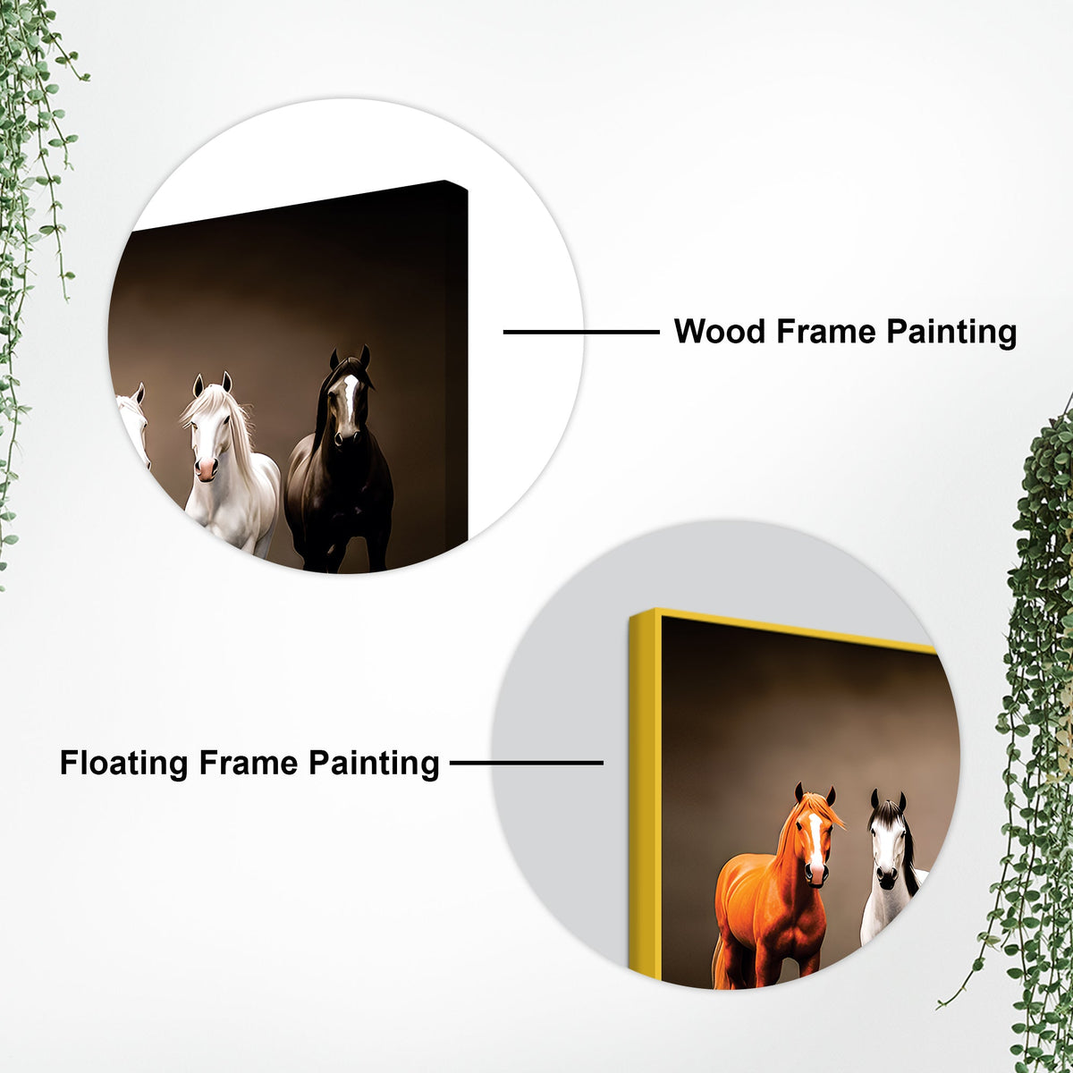 A Group of Diverse Horses Canvas Wall Painting