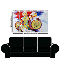 Abstract Art Folk Dance Wall Painting of Five Pieces