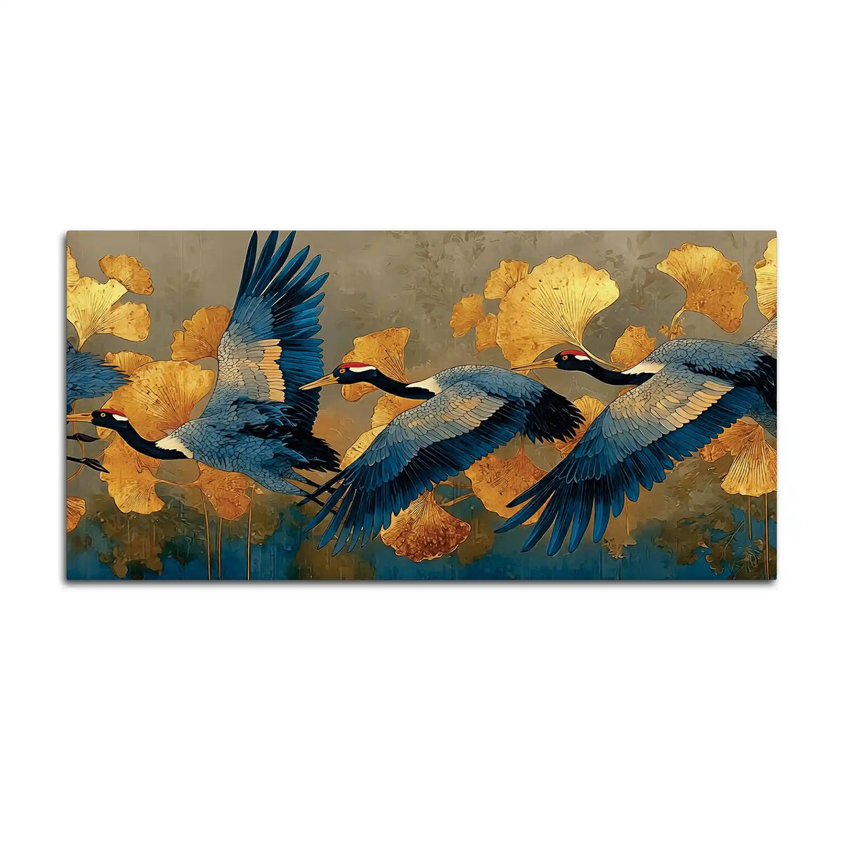 Abstract Birds Canvas Wall Painting for Home Interiors