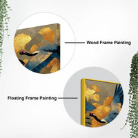 Abstract Birds Canvas Wall Painting for Home Interiors
