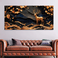 Abstract Canvas Wall Art Deer Painting