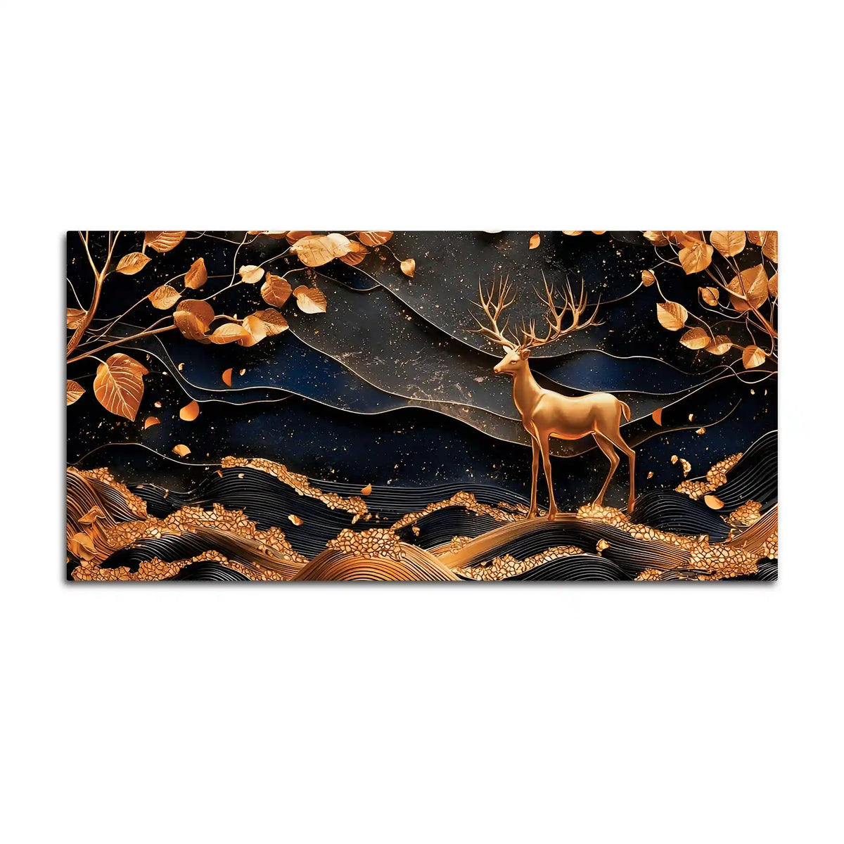 Abstract Canvas Wall Art Deer Painting