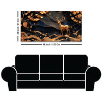 Abstract Canvas Wall Art Deer Painting
