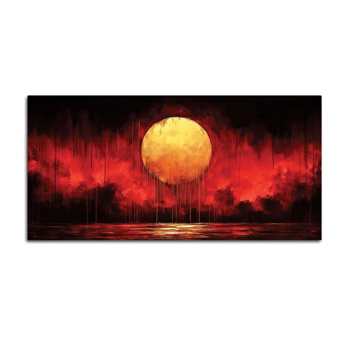 Abstract Dark Aesthetic Canvas Wall Art Painting for Interior Décor